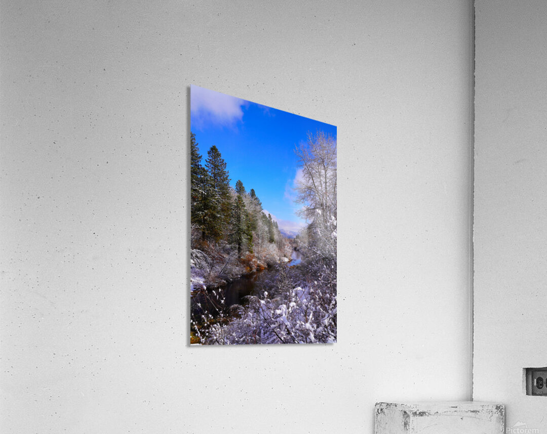 Spanish Creek in Winter Acrylic Print