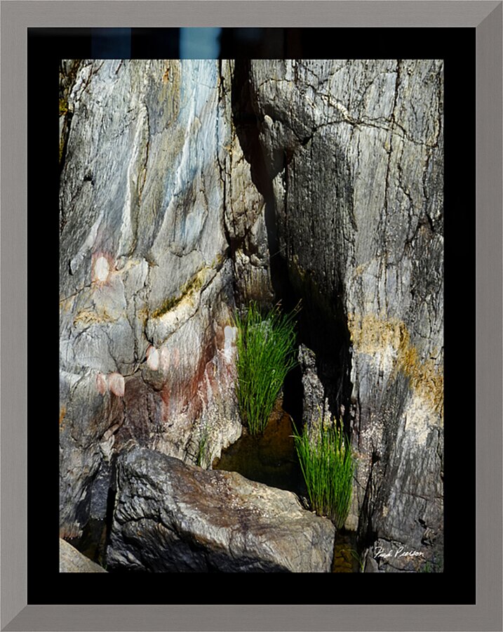 Cliff Sculpture Picture Frame print