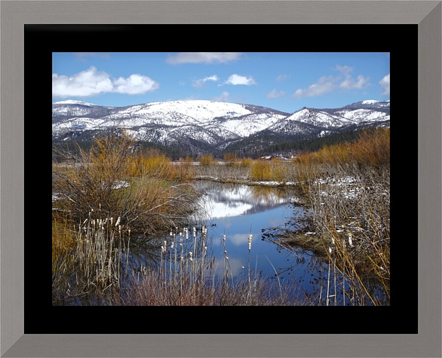 American Valley Winter Picture Frame print