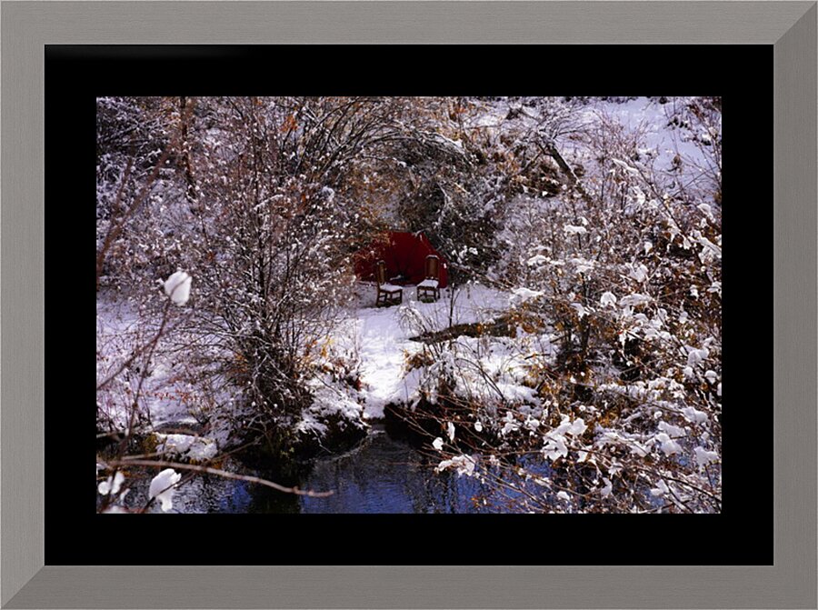 Strange Winter Venue Picture Frame print