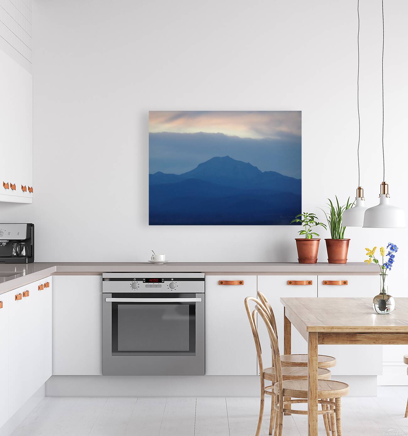 Mount Lassen Pastels Reproduction